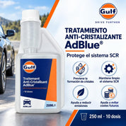 Gulf Tratamiento Anti-Cristalizante AdBlue 250 ml con Dosificador